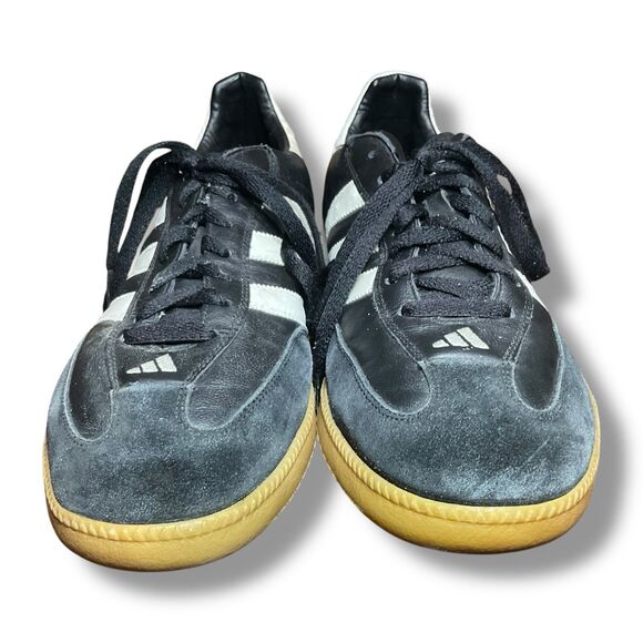 Adidas Samba Millennium Black And White Indoor Soccer Shoe Men's Size 12 088559
